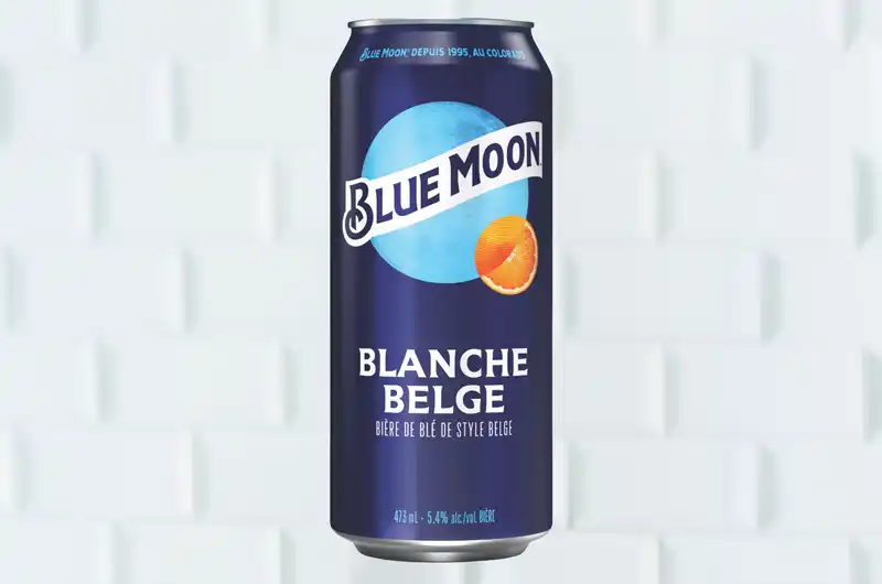 Blue Moon, Bière en canette (473 ml), 5% alcool