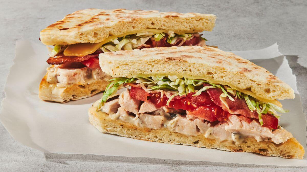 Sandwich focaccia club cantonnier