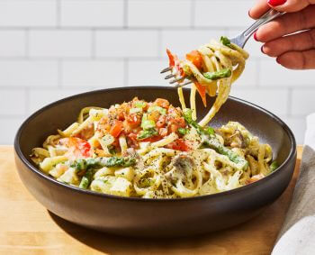 linguine pesto légumes
